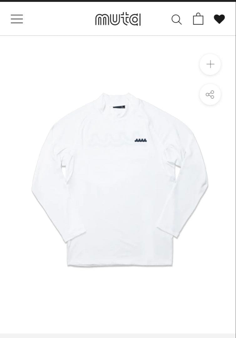着用1回美品完売♡ムータマリンゴルフ ラッシュロングTシャツ サイズM ホワイト