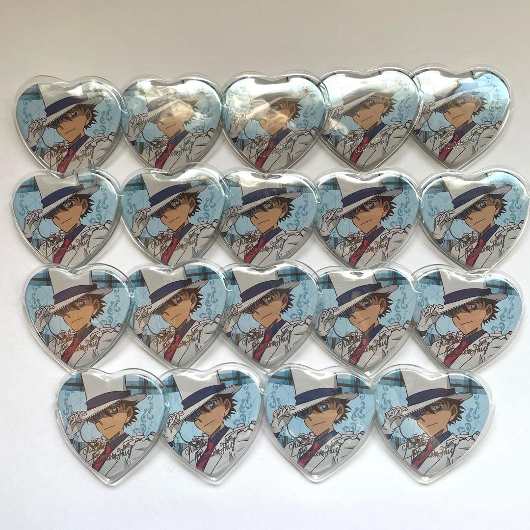 【未使用カバー付き】怪盗キッド　ジュエリーハート缶バッジ　19個セットまとめ売り