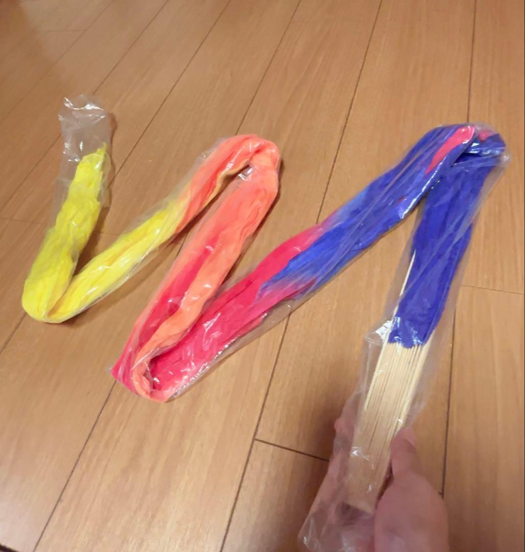 新品★ビッグファンベール★右手のみ★青赤橙黄