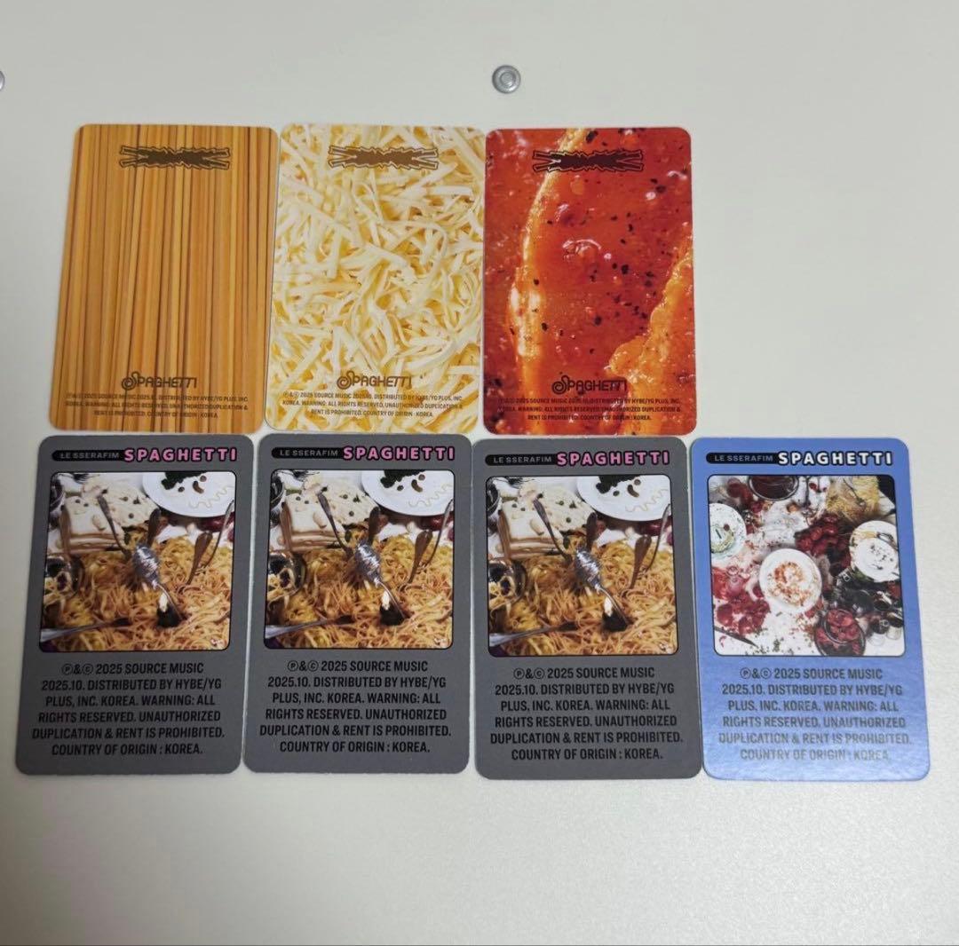 LESSERAFIM ルセラ SPAGHETTI 封入トレカ コンプ チェウォン