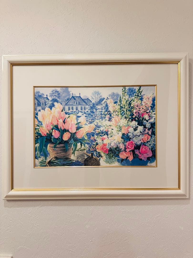 笹倉鉄平 額装アート 大型 花 絵画 インテリア