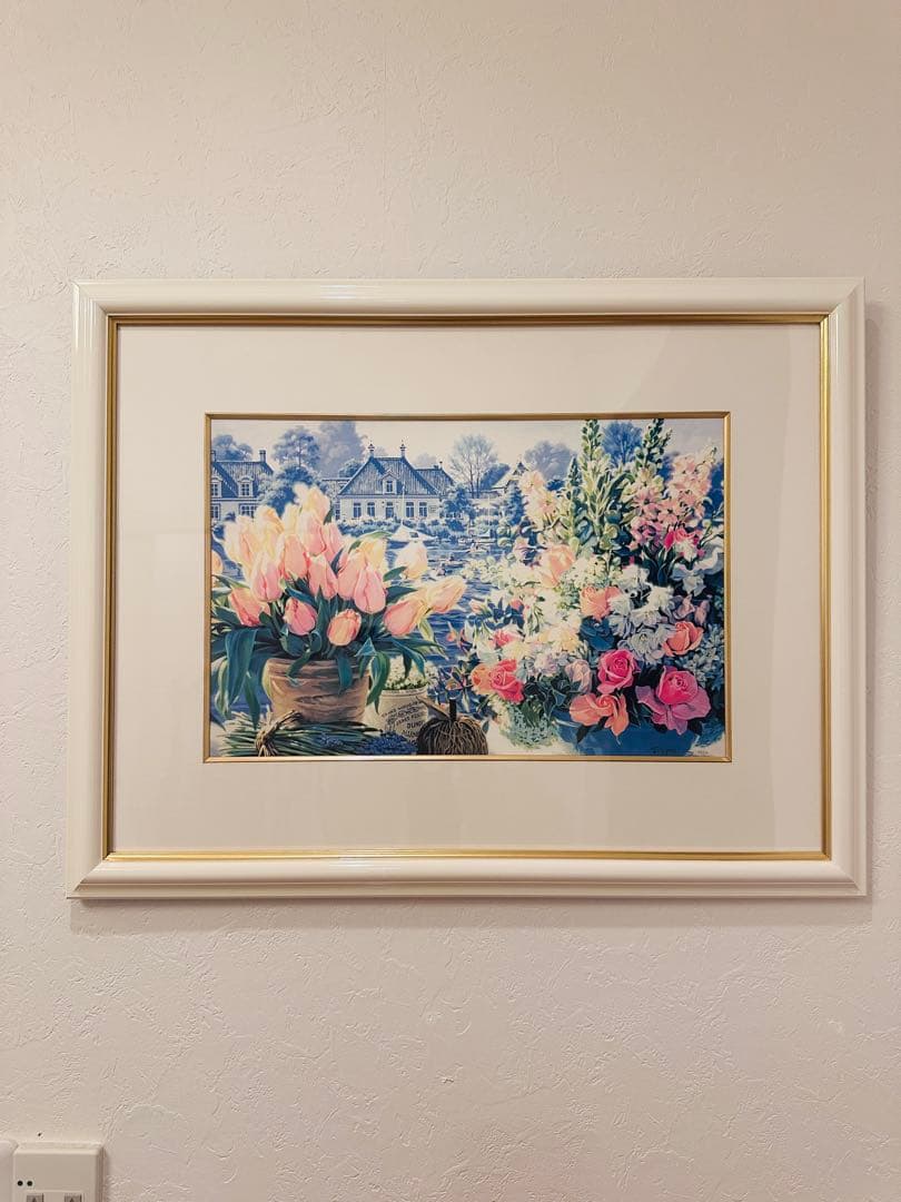 笹倉鉄平 額装アート 大型 花 絵画 インテリア