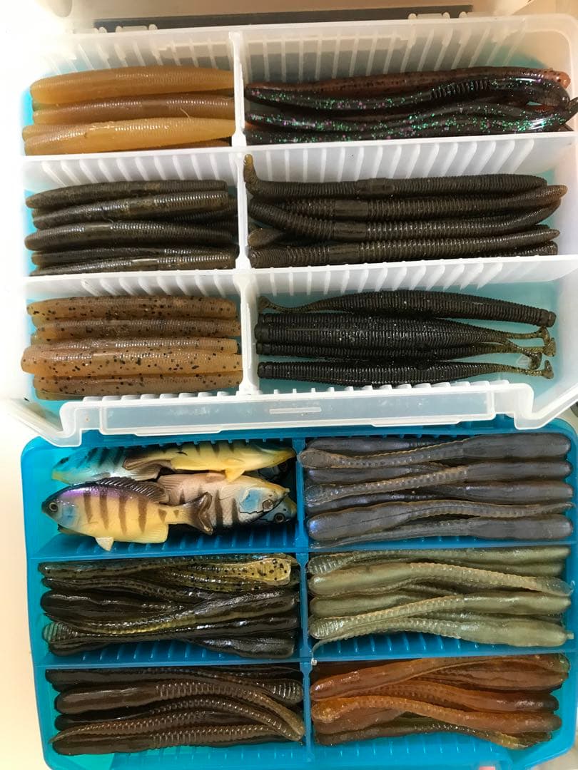 【SALE】これだけあれば安心でしょ〜セット　色々ワーム　バス釣り　フィッシング