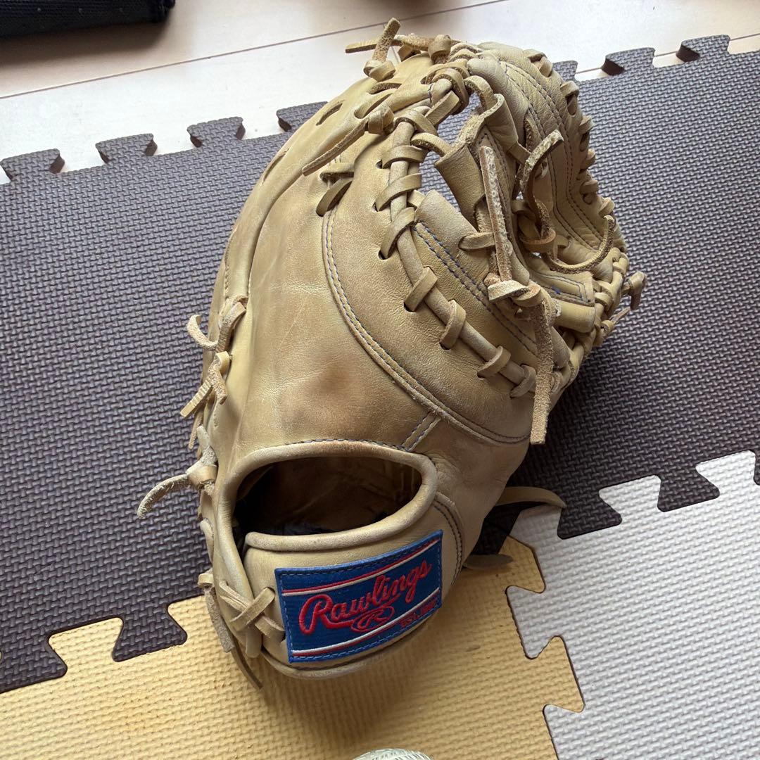 ローリングス　軟式グローブ ベージュ ファーストミット　少年野球