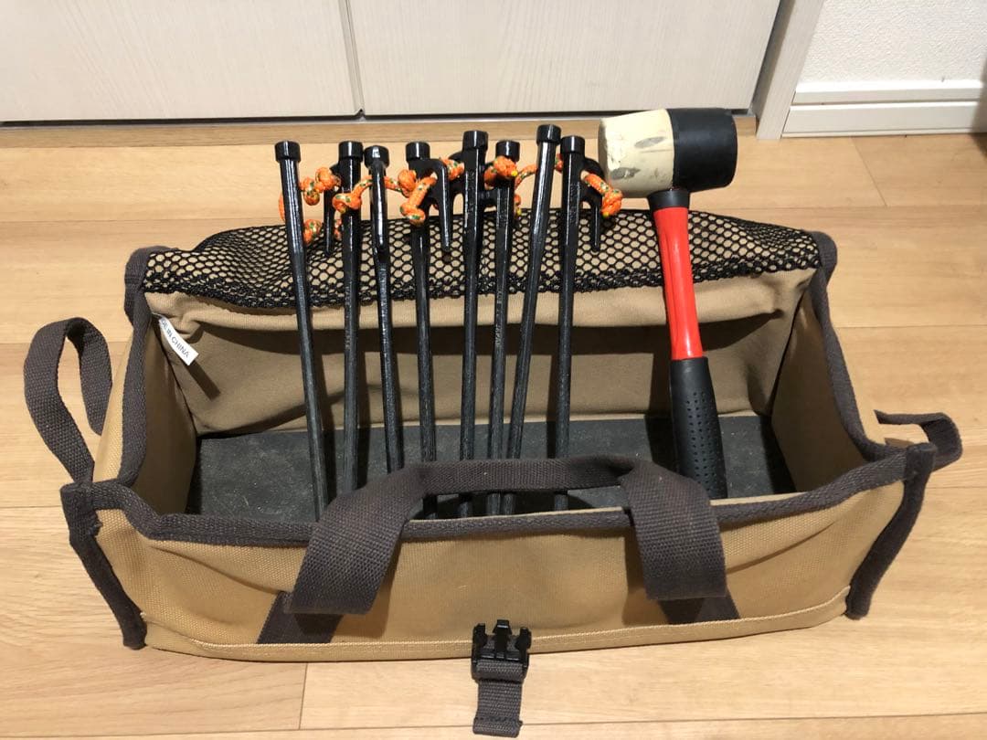 【中古美品】スノーピーク　マルチコンテナM ソリッドステークペグセット