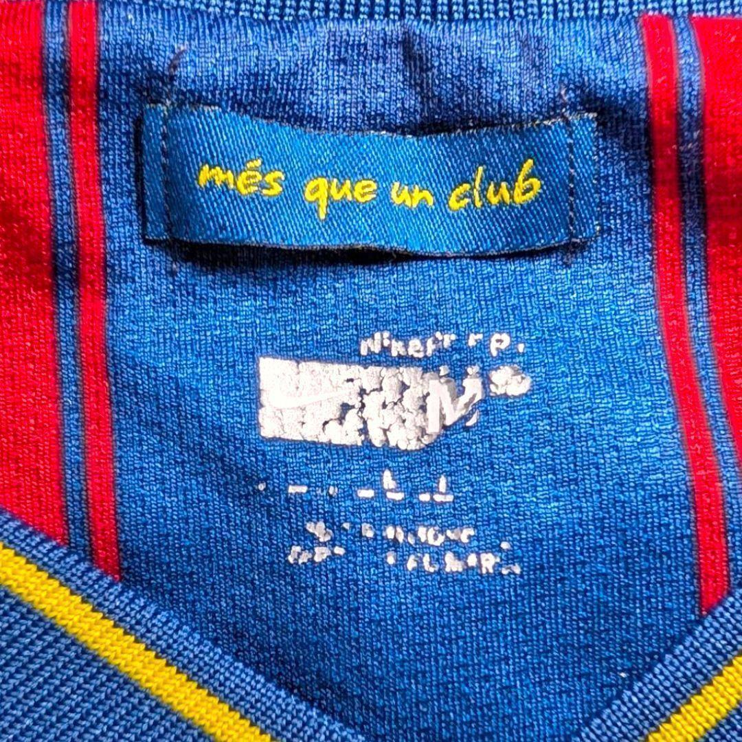 古着 サッカー ゲームシャツ バルセロナ イニエスタ ナイキ Lサイズ相当