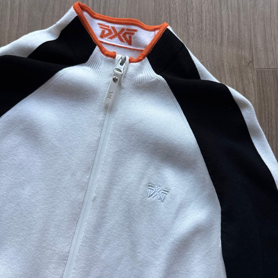 【美品】PXG フルジップニットカーディガン