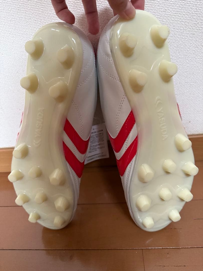 YASUDA サッカーシューズ ホワイト/レッド 27.5cm