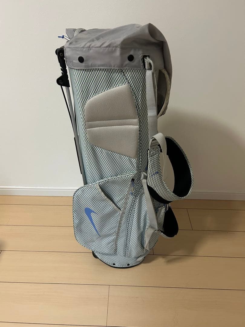 NIKE ナイキ ゴルフ キャディバッグ スタンド式 グレー×ブルー系