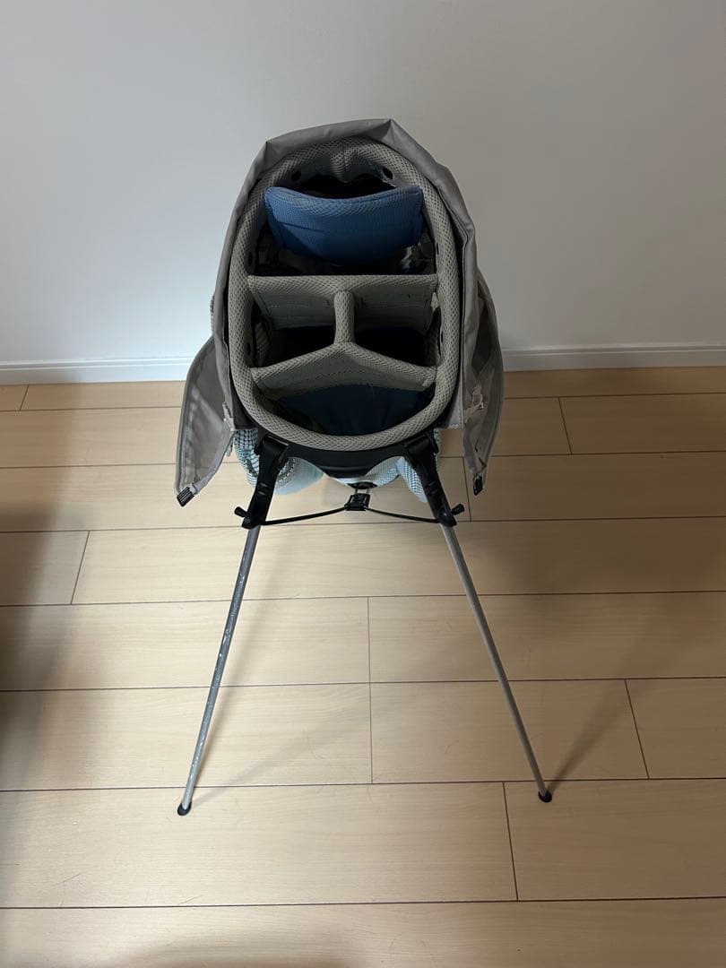 NIKE ナイキ ゴルフ キャディバッグ スタンド式 グレー×ブルー系