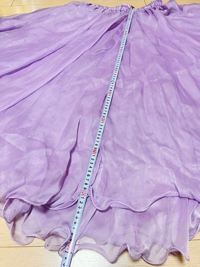 ベリーダンス用　新品未使用　タグ付き　舞台用　衣装　練習服　薄紫色 スカート