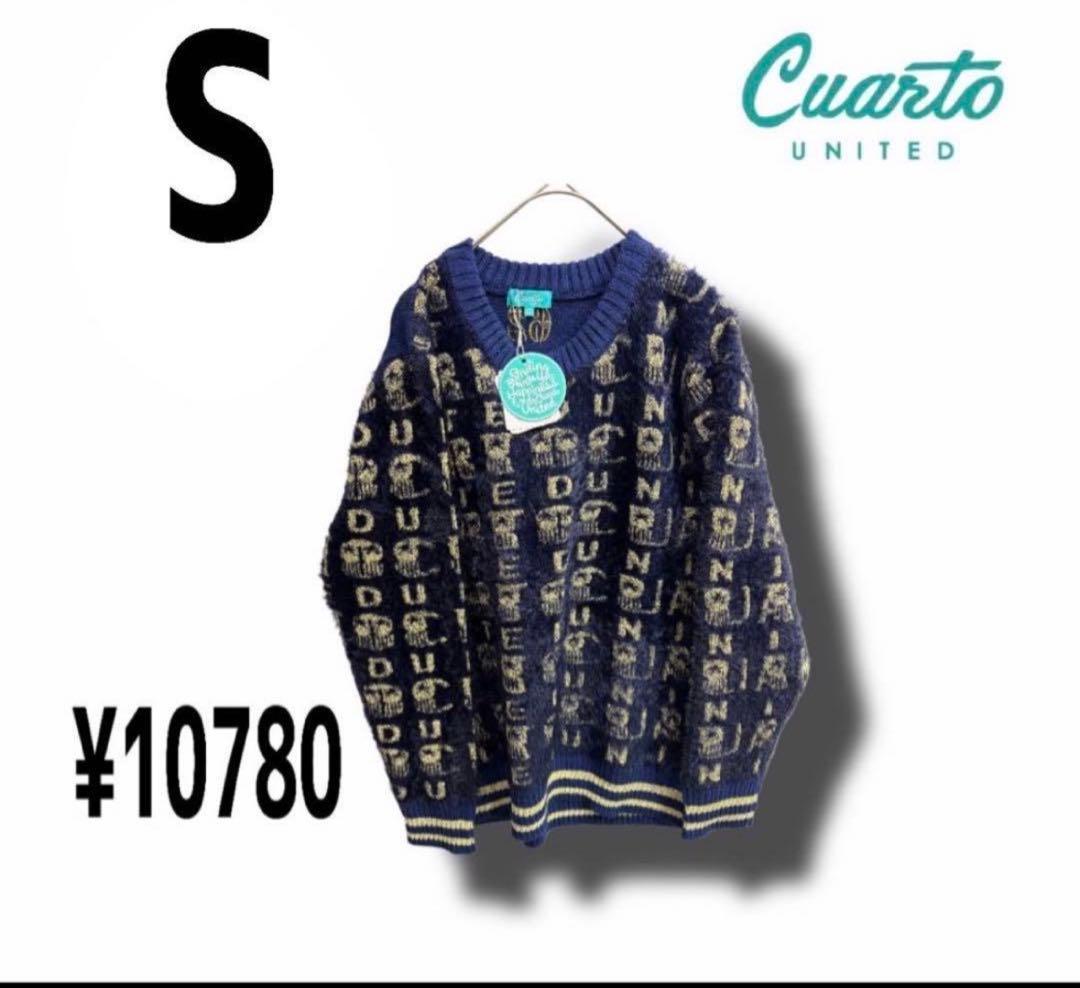 ゴルフ ウエア 上 トップス 秋冬 暖か CUARTO UNITED M S 紺
