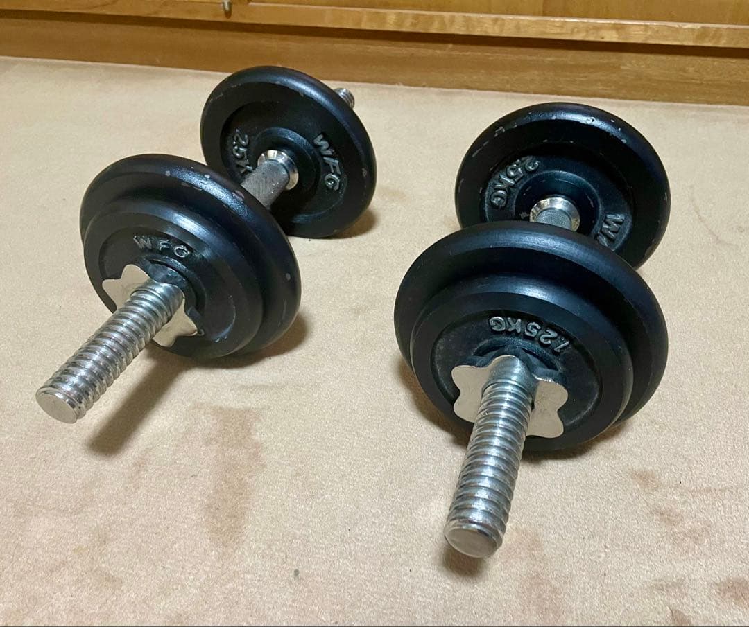 ダンベル セット 合計15kg（7.5kg × 2pcs） WFG製 プレート