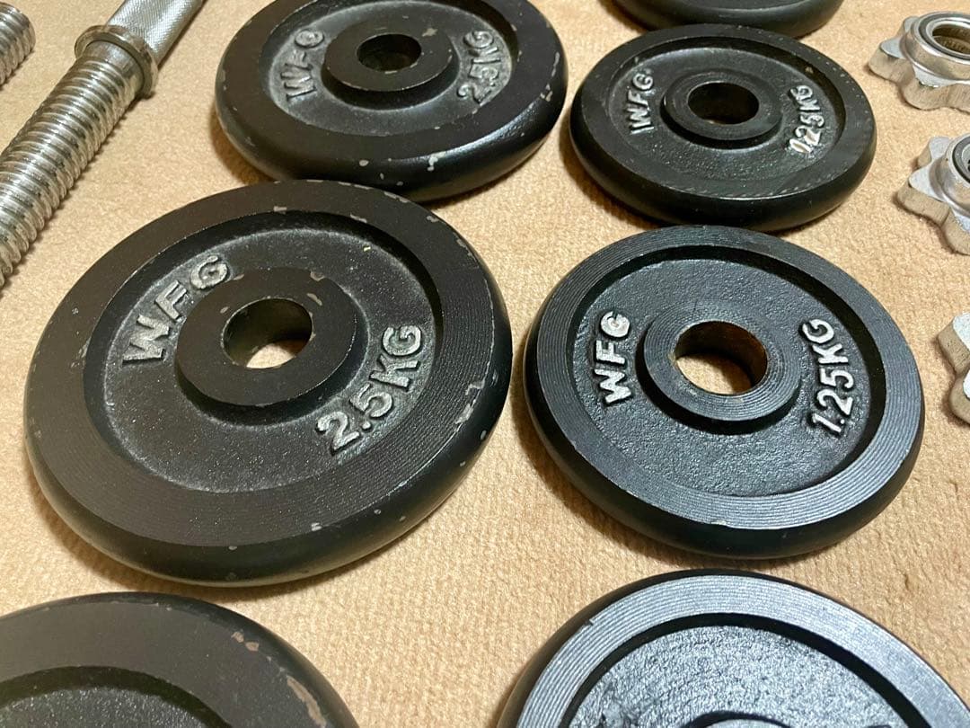 ダンベル セット 合計15kg（7.5kg × 2pcs） WFG製 プレート