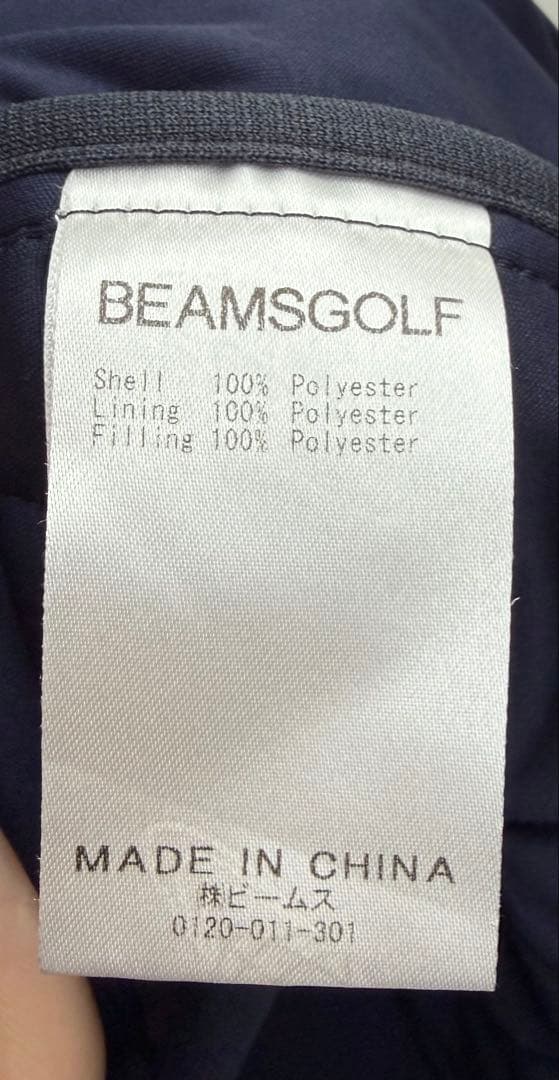 BEAMS GOLF ネイビー キルティングジャケット
