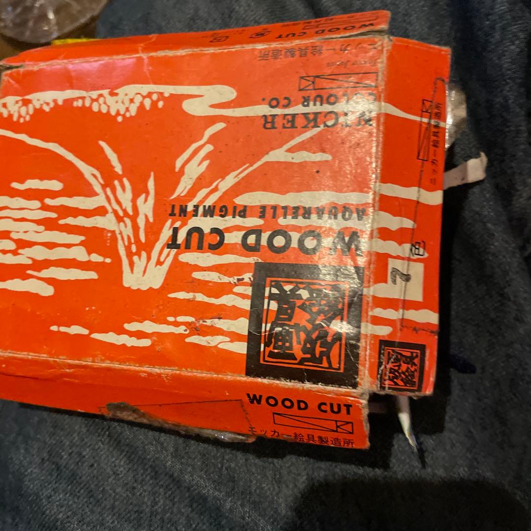 NICKER WOOD CUT 水彩絵具セット　7色　絵の具