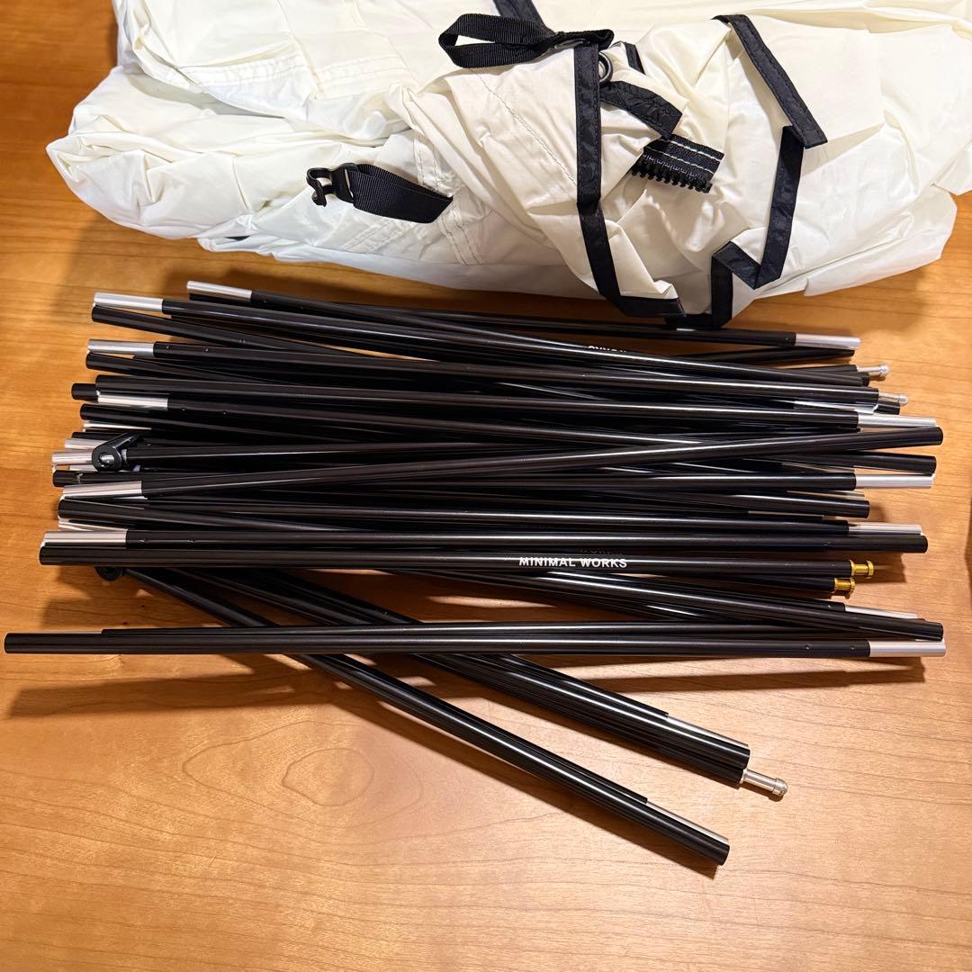 【美品】ミニマルワークス グラマーシェルター アイボリー ★タープ　即設営OK！