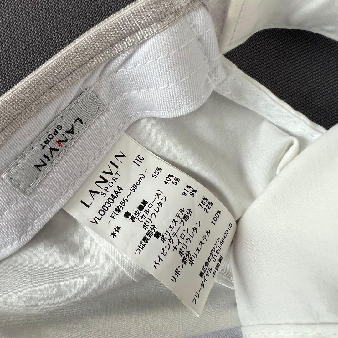 LANVIN SPORT ランバンスポール　バックリボン　キャップ　帽子　ゴルフ