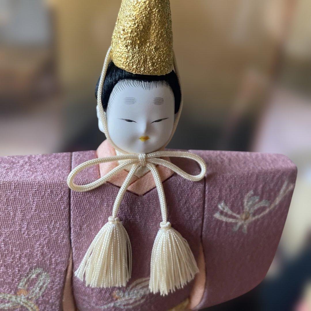 立ち雛　江戸木目込み　ケース付き