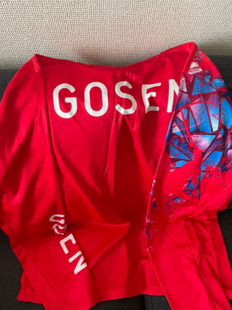 GOSEN 赤 長袖 テニスウェア　ハイジャパ2023