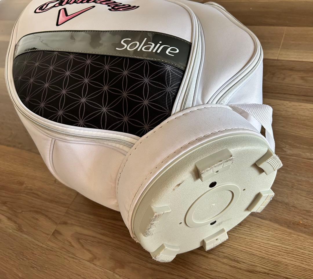 CALLAWAY Solaire レディースゴルフキャディバッグ 軽量白黒ピンク