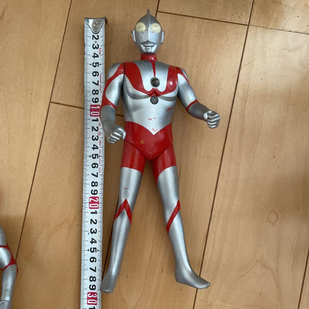 ウルトラマン4体　レア本　希少　巨大　約28センチ　ソフビ　90' レトロ