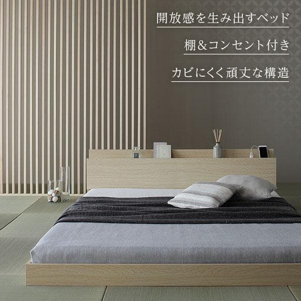 ベッド  モダン ブラウン シングル コイルマットレス付きds-2333113
