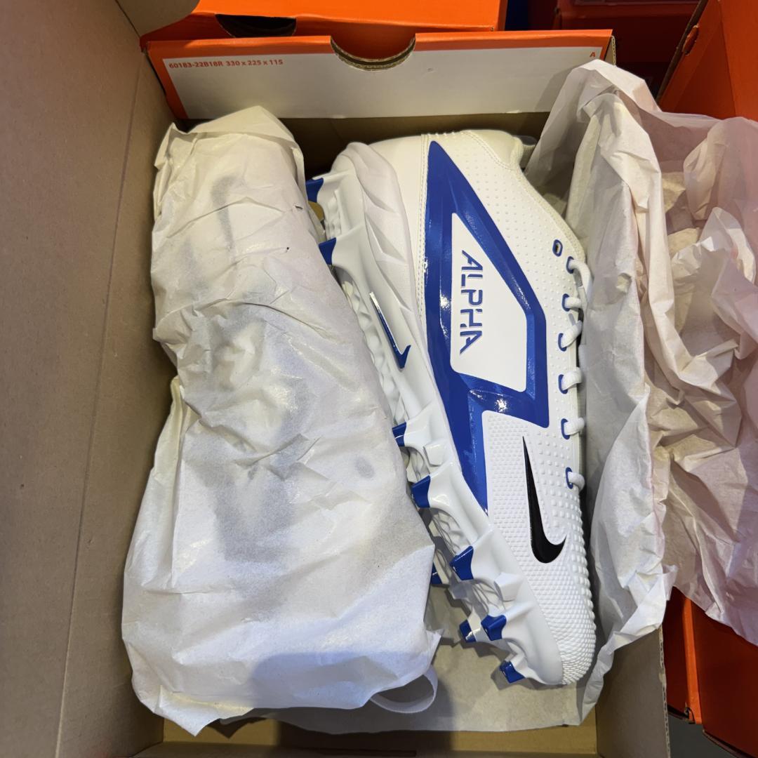 NIKE ALPHA スパイク 白/青 箱付き 28.5cm