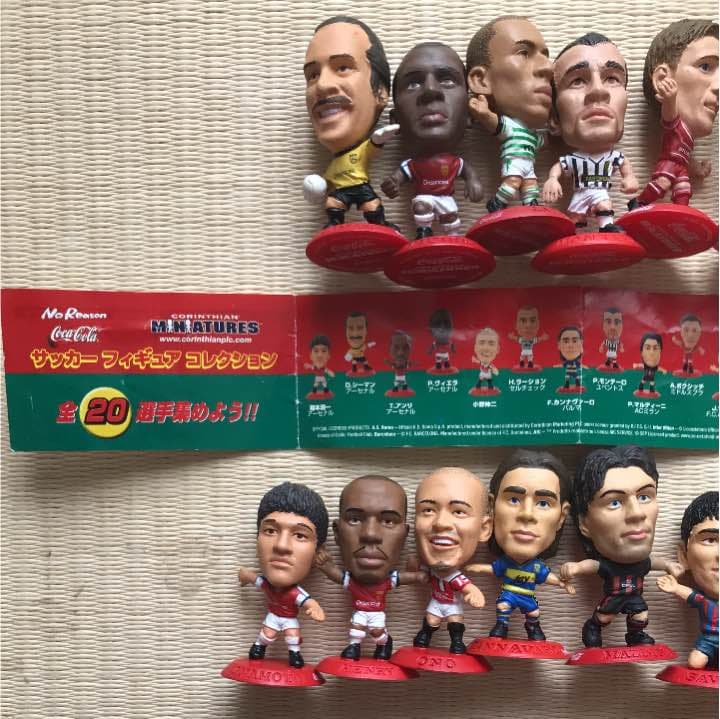 サッカーフィギュアコレクション、コーラ、コンプ、おまけつき