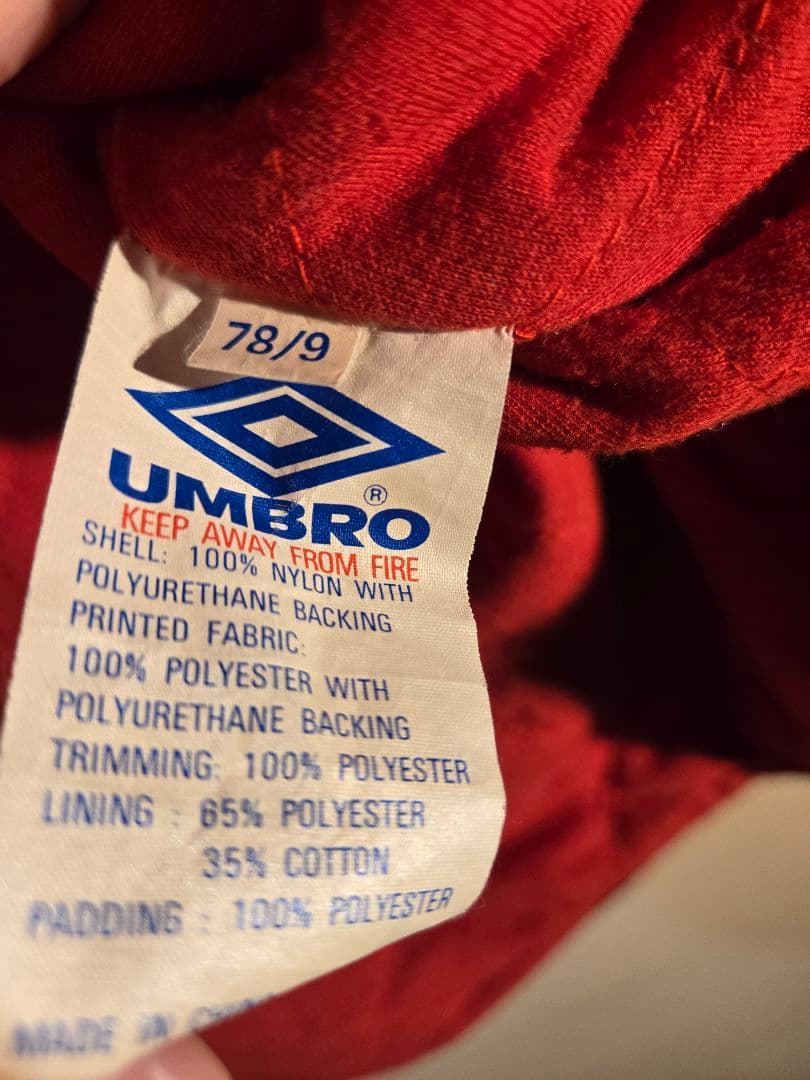 【希少】90s UMBRO × アヤックス 黄金期 公式ジャケット 中綿
