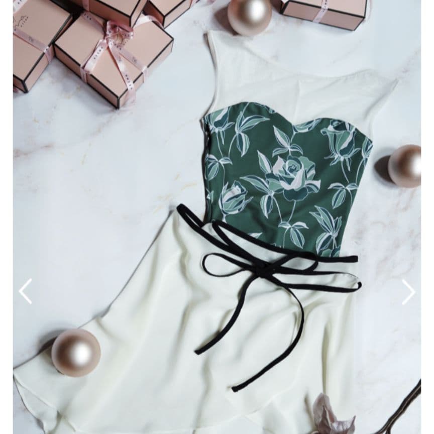 stina レオタード type I drop khaki rose