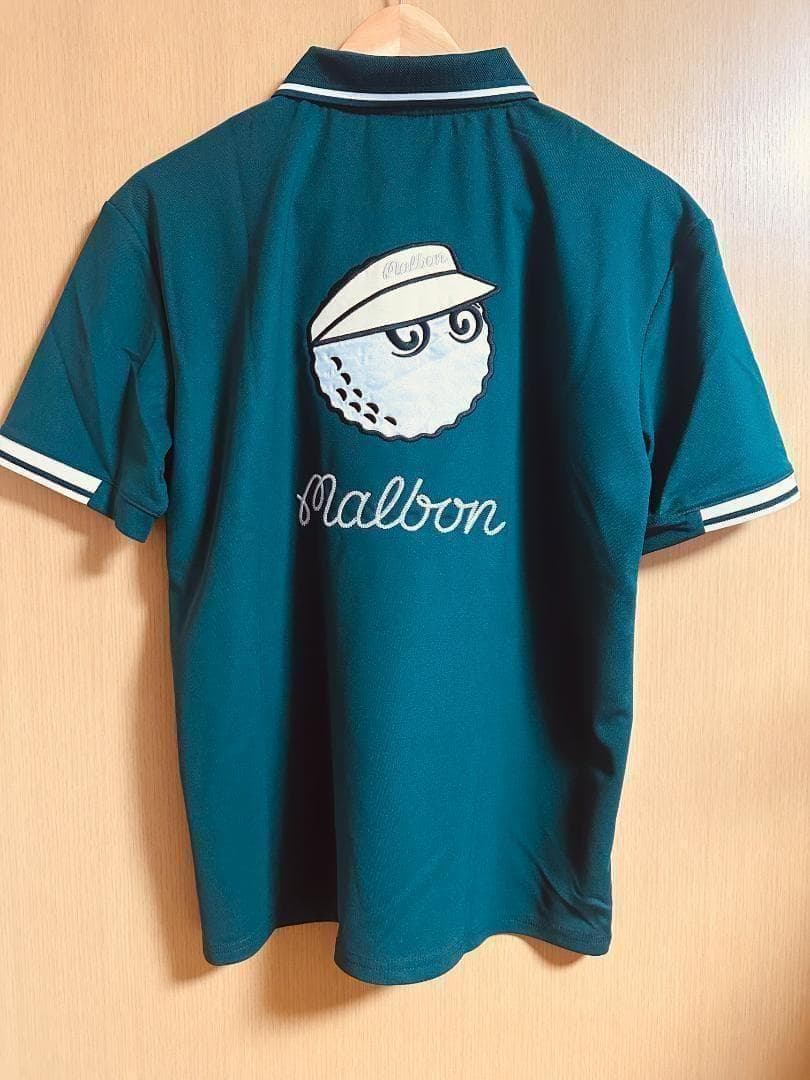 マルボンゴルフ ポロシャツ malbon golf メンズ 半袖シャツ 緑色XL