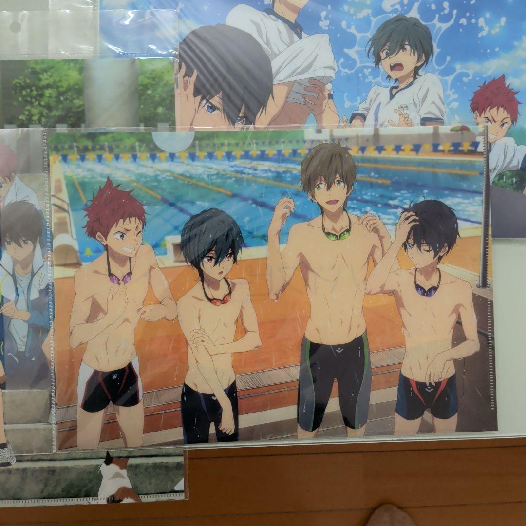 Free!　ハイスピード 缶バッチ　クリアファイル