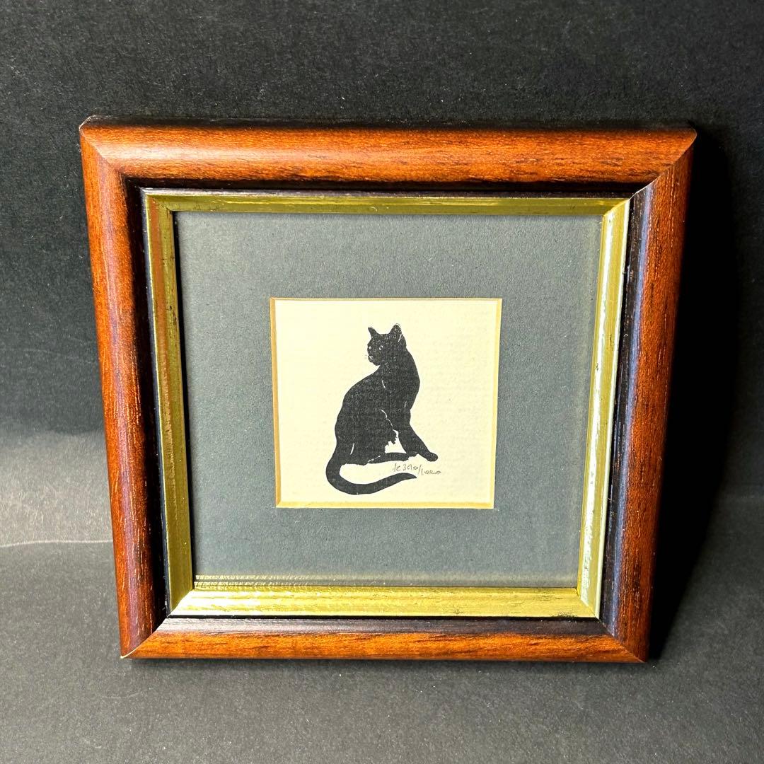 Andrew Cowley ￼版画　猫限定版　シルエット画