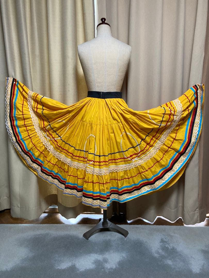 フォークダンス　メキシコ　スカート　手作り