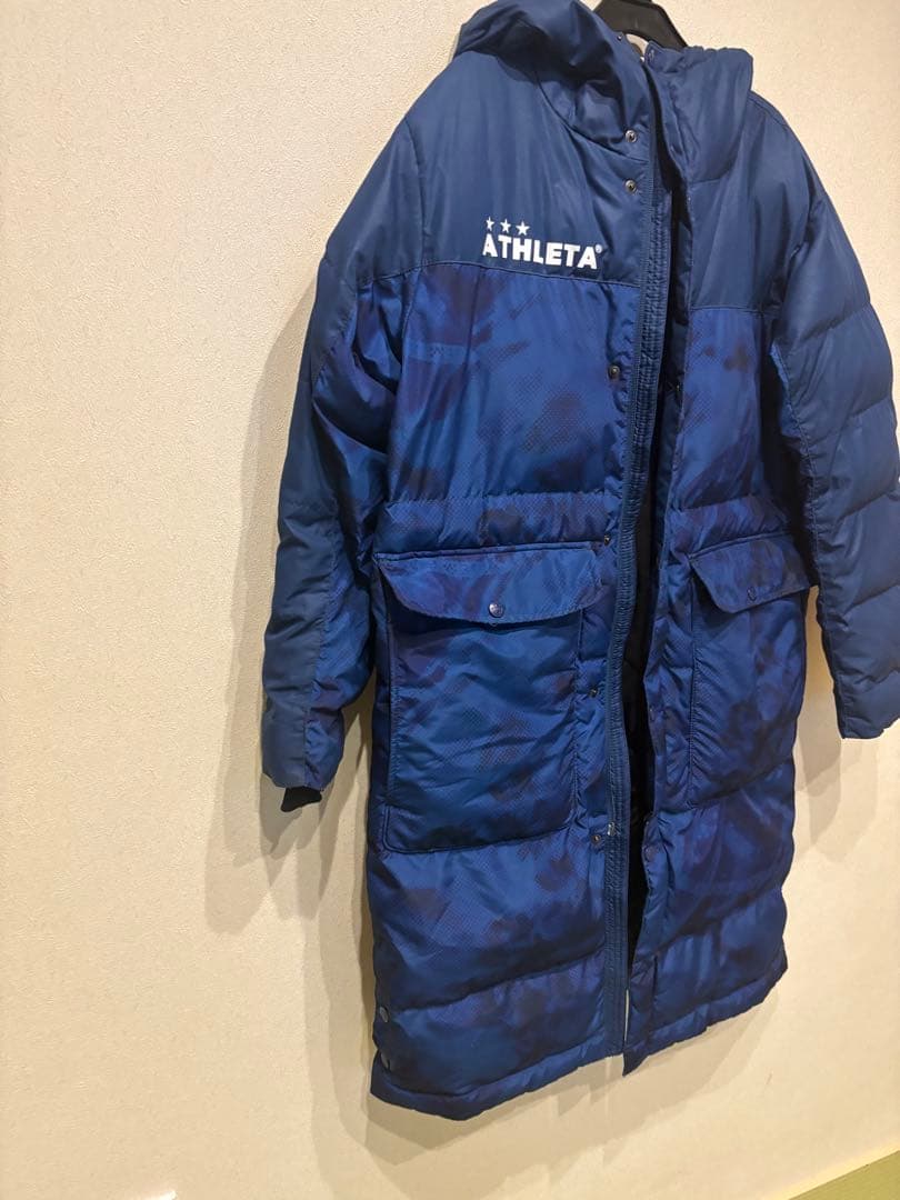 ATHLETA ネイビー ベンチコート　Sサイズ