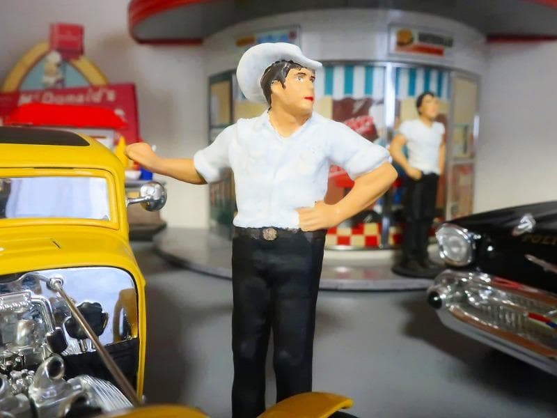1/18 塗装済完成品 ハリソンフォード アメリカングラフィティ フィギュア