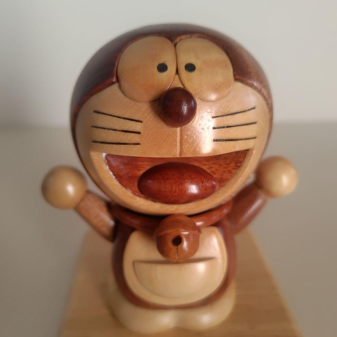 【レア】ドラえもん　木製置物　ウッドディール