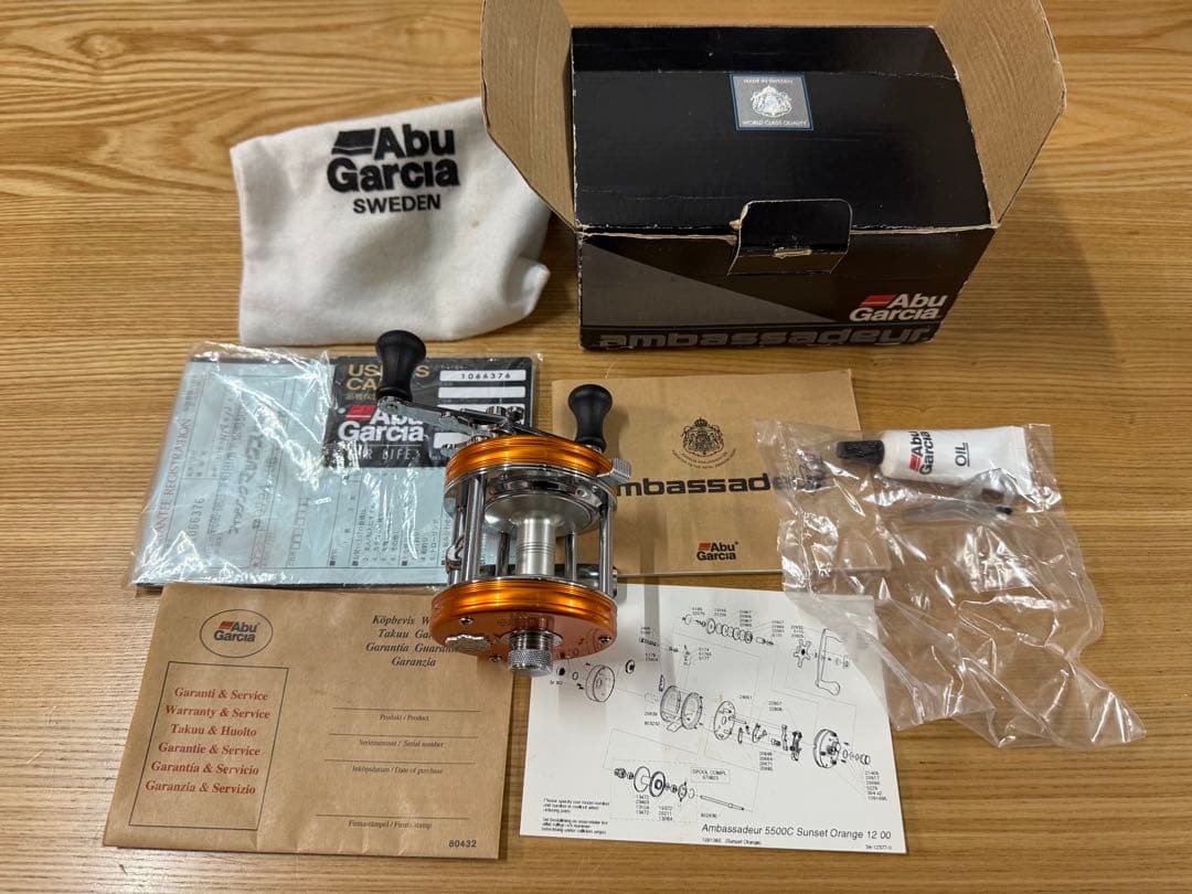 【新品未使用】Abu Garcia Ambassadeur5500C箱付属品付き