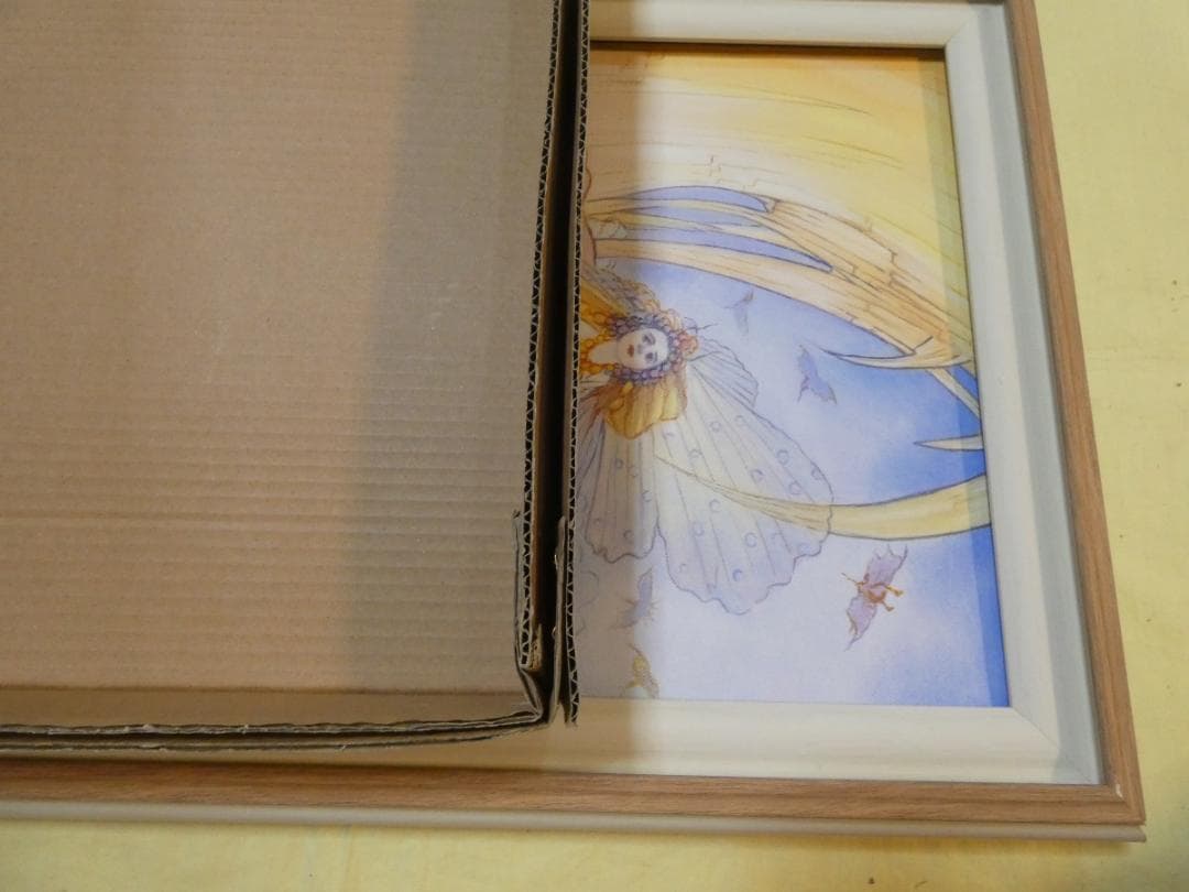 油絵　額付き　天野喜孝　 F6 【　人物　】手描き