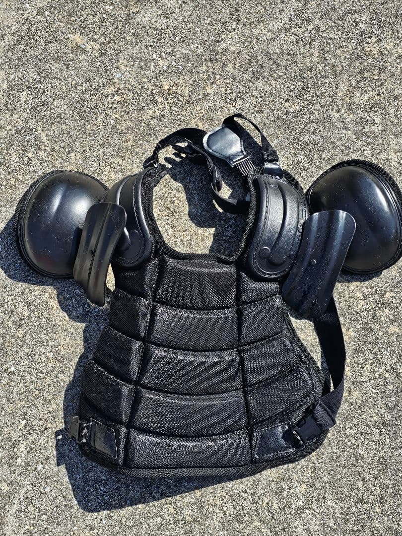 【3点セット】ミズノ マスク プロテクター レガース 硬式用防具　中古品