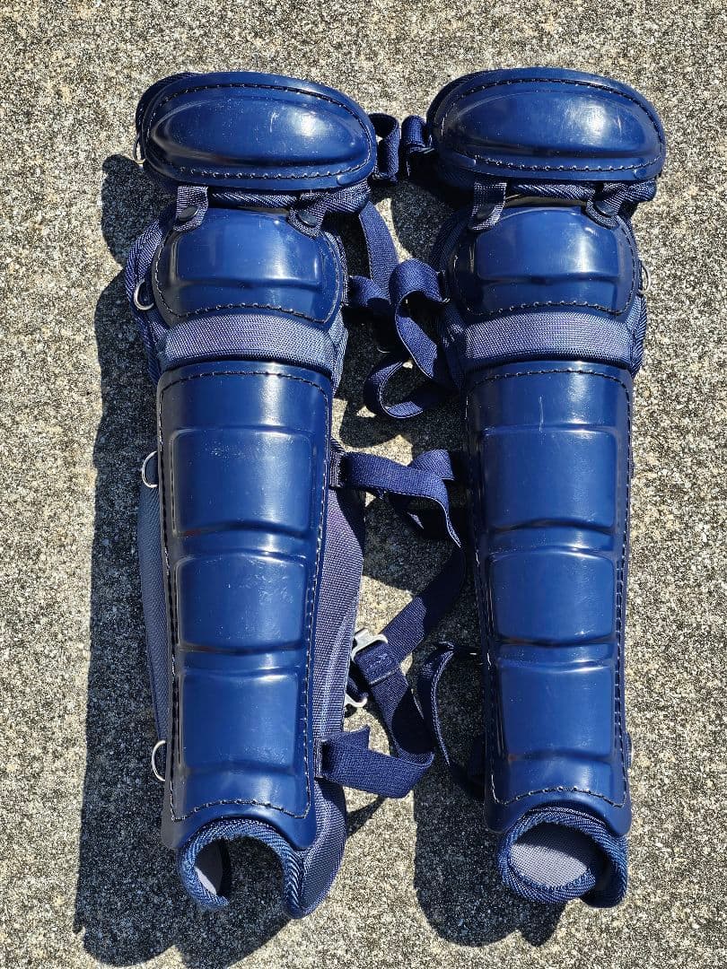 【3点セット】ミズノ マスク プロテクター レガース 硬式用防具　中古品