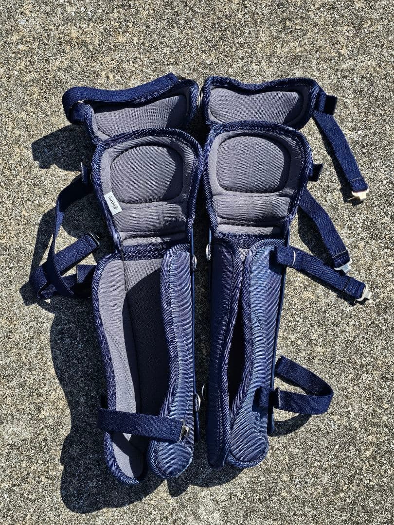 【3点セット】ミズノ マスク プロテクター レガース 硬式用防具　中古品
