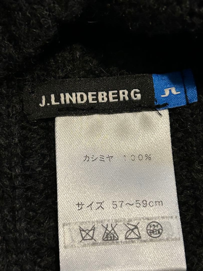 J.LINDEBERG＊カシミヤ100%ニット帽/未使用