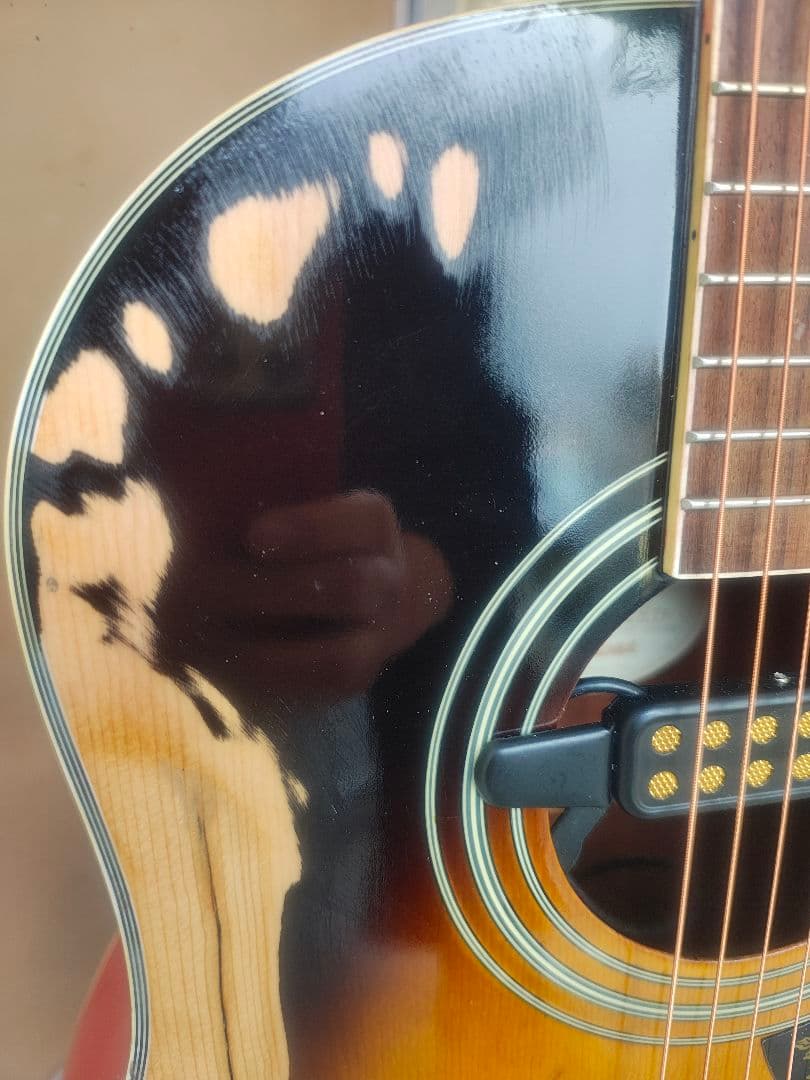 Epiphone AJ-220CEVS エイジング仕様｜ホールPU搭載エレアコ