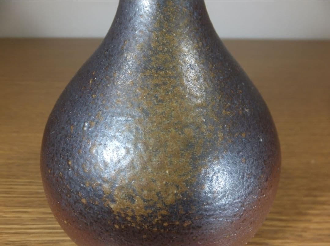 真作保証 伊勢崎満 自作 備前徳利 備前焼 岡山県無形文化財 (伊勢崎淳) 岡山