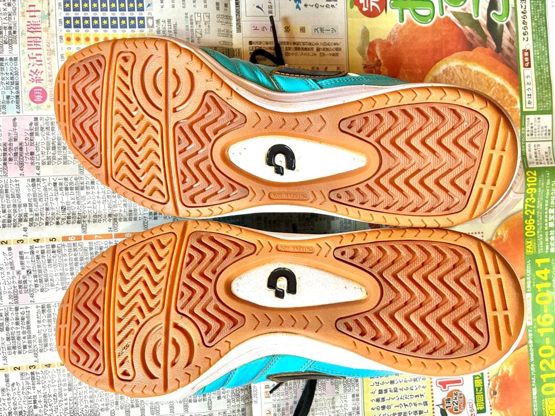 ２回使用☆デスポルチ　カンピーナス　フットサルシューズ　ブルー　水色