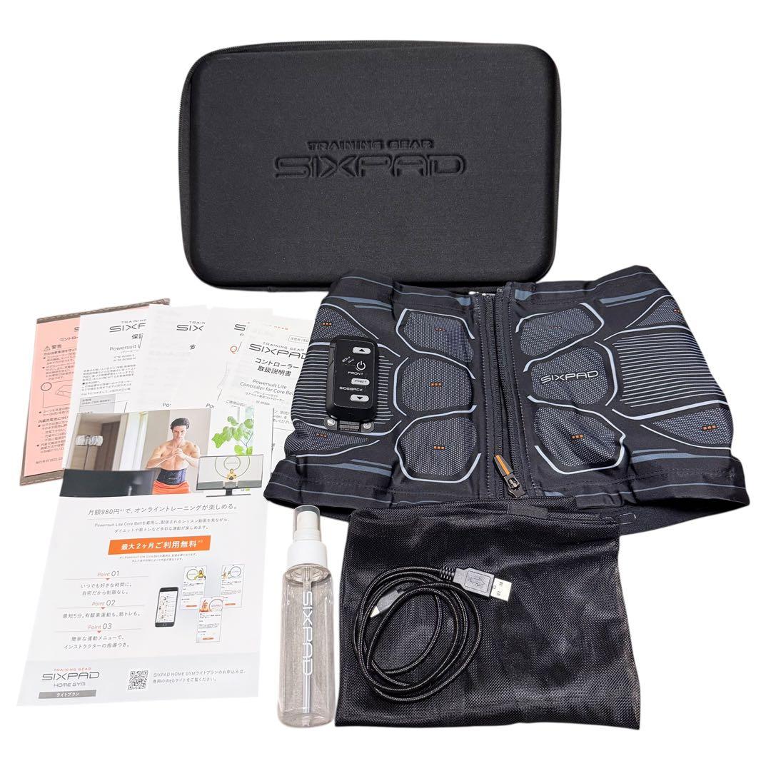 SIXPAD パワースーツライト コアベルト M 極美品 専用コントローラー付