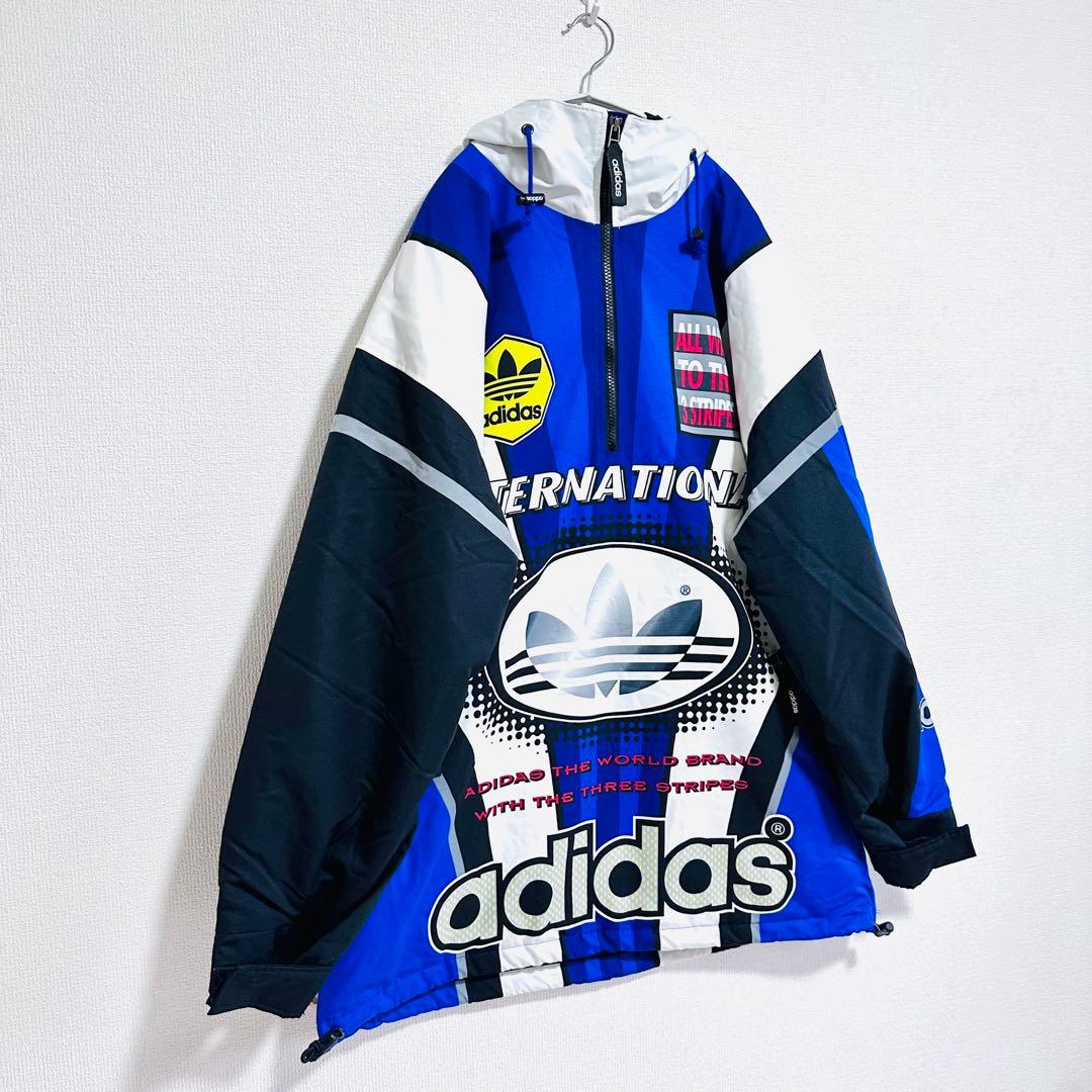 90s OLD❤️adidas×DESCENTE❤️アノラック❤️セットアップ❤️上下❤️