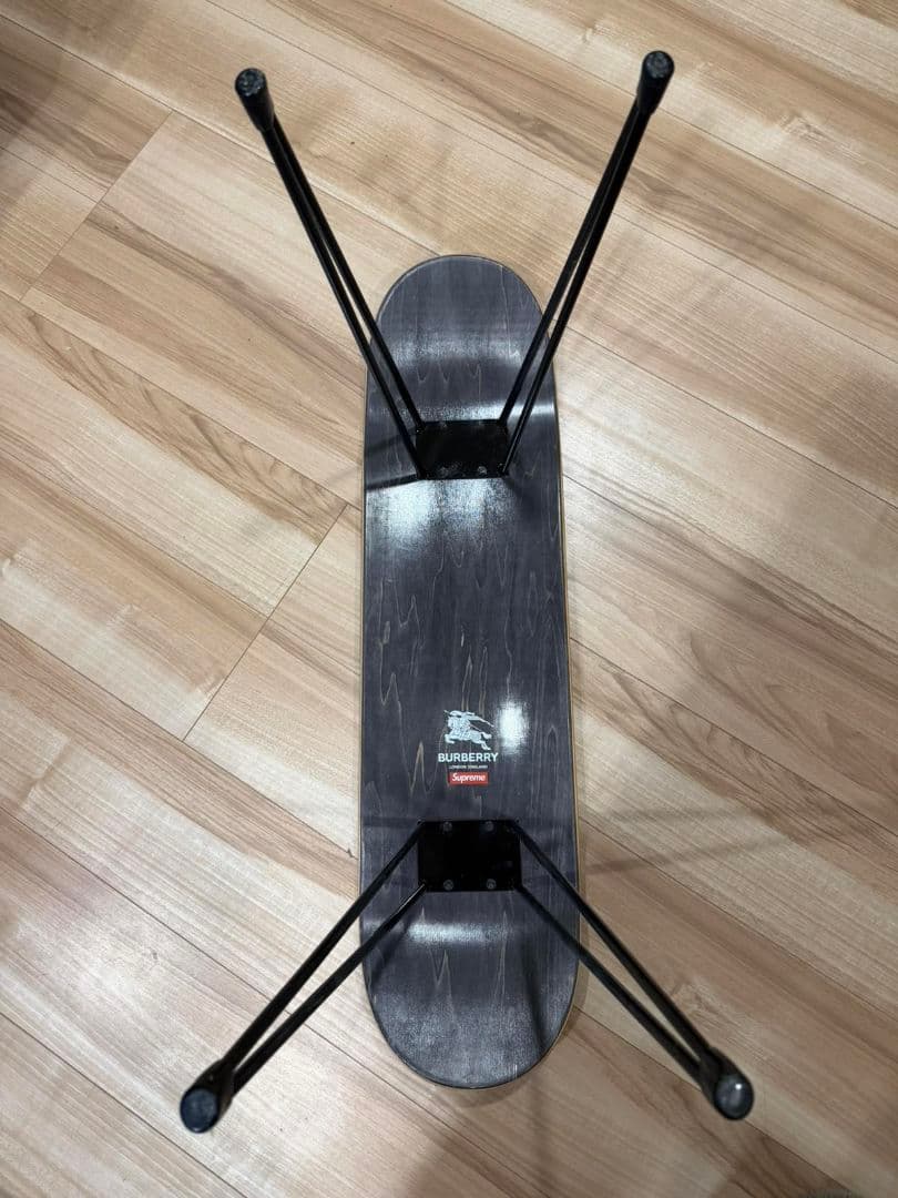 supreme BURBERRY スケートボード デッキ スツール付